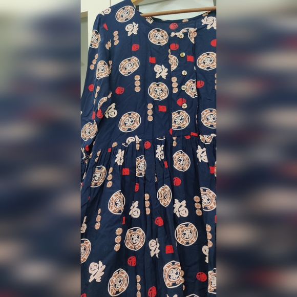 Navy Blue dress (NWOT) - Picture 3 of 4